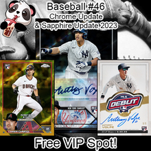 Load image into Gallery viewer, Baseball #46 - Topps Chrome Update Jumbo + Sapphire Update 2023