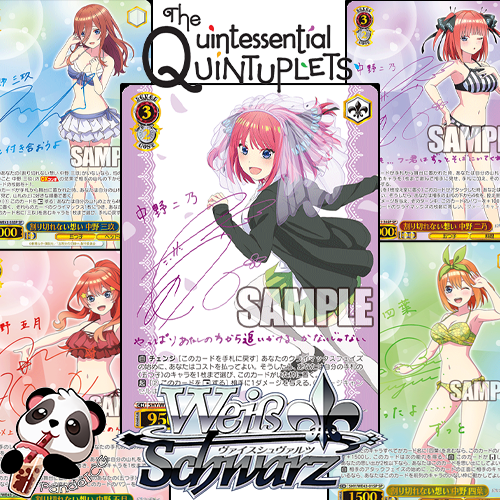 Purchases Weiss Schwarz - Quintessential Quintuplets Booster Boxes (2x OPEN CARD LOTS)